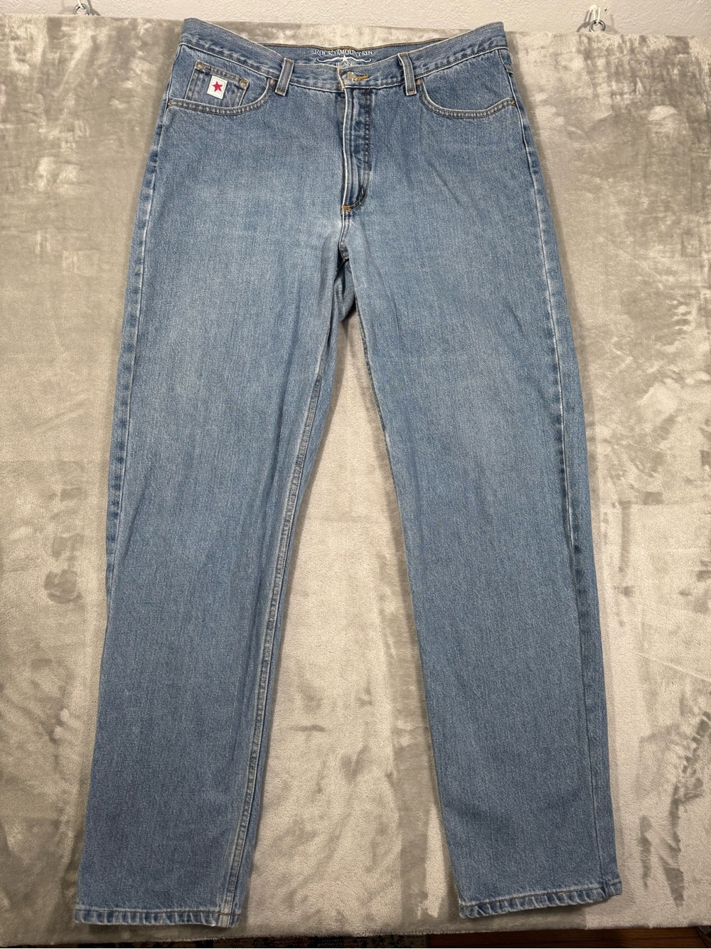 Vintage Rocky Mountain Jeans Womens 17L Blue Relaxed Fit Denim Pants 90s